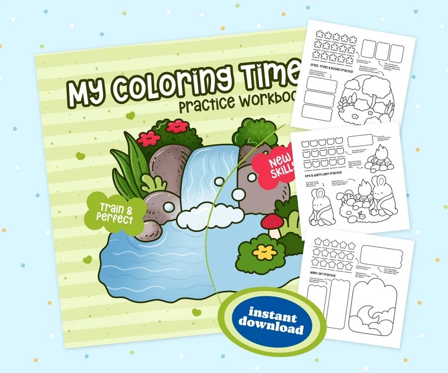 The Ultimate Coloring Practice Bundle, coloring page preview 3