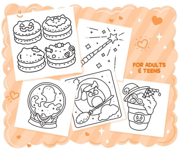 Halloween Vibes: Spooky Cute, Bold & Easy Coloring Book - Image 4