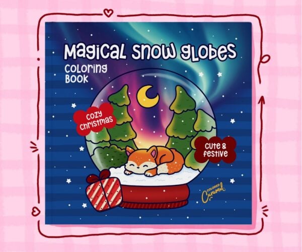 Christmas Snow Globes Coloring Book