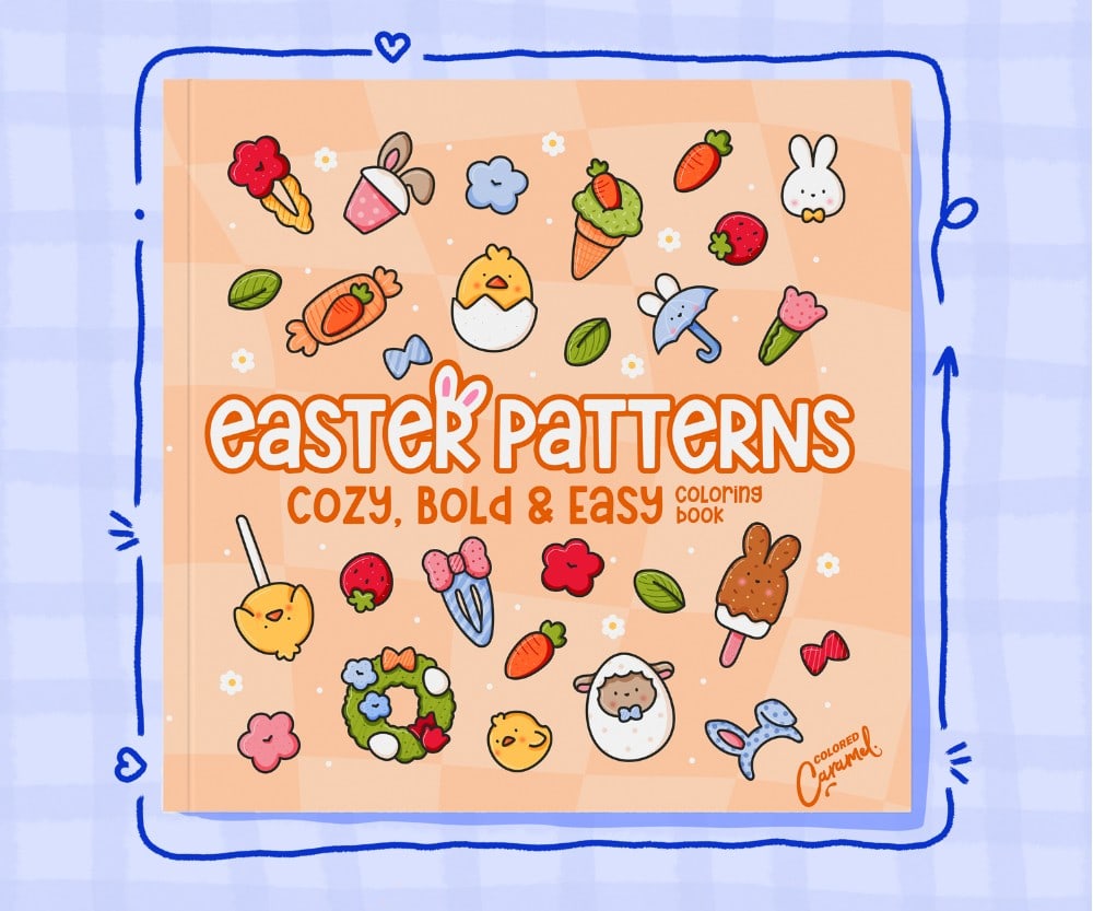 Easter Patterns: Cozy, Bold & Easy Coloring Book