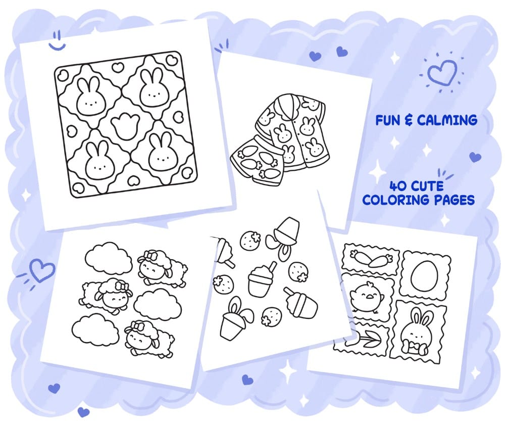 Easter Patterns: Cozy, Bold & Easy Coloring Book - Image 3