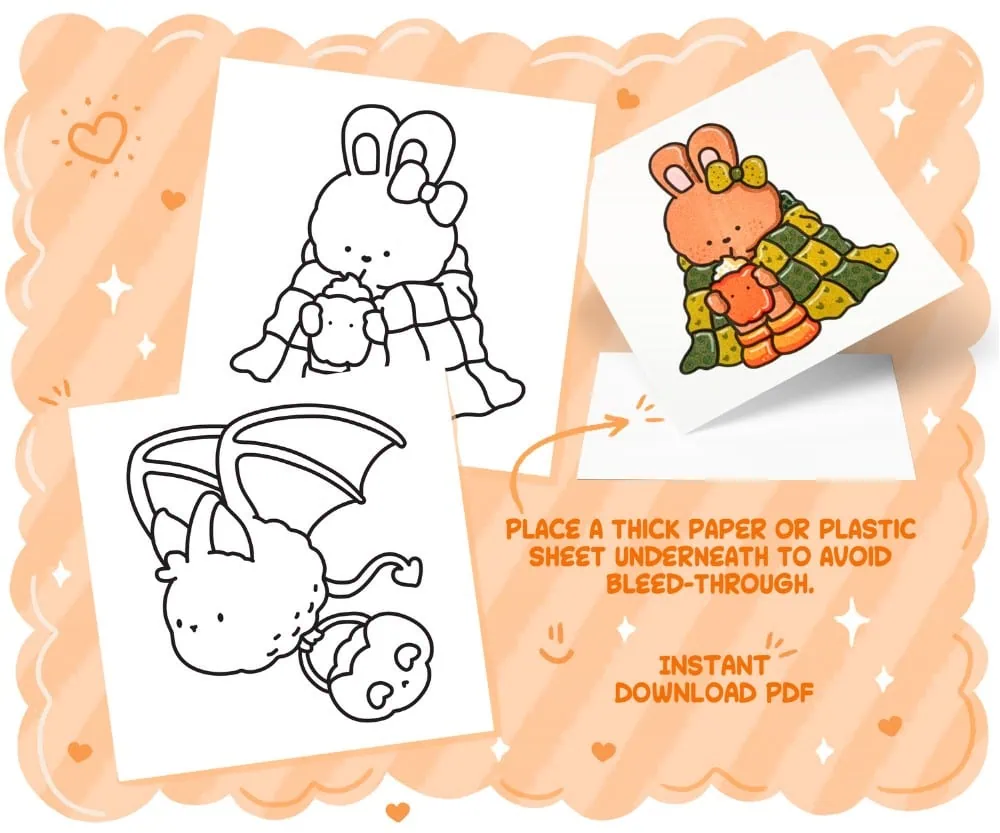 Halloween Vibes: Spooky Cute, Bold & Easy Coloring Book, coloring page preview 1