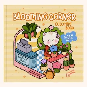 floral coloring book