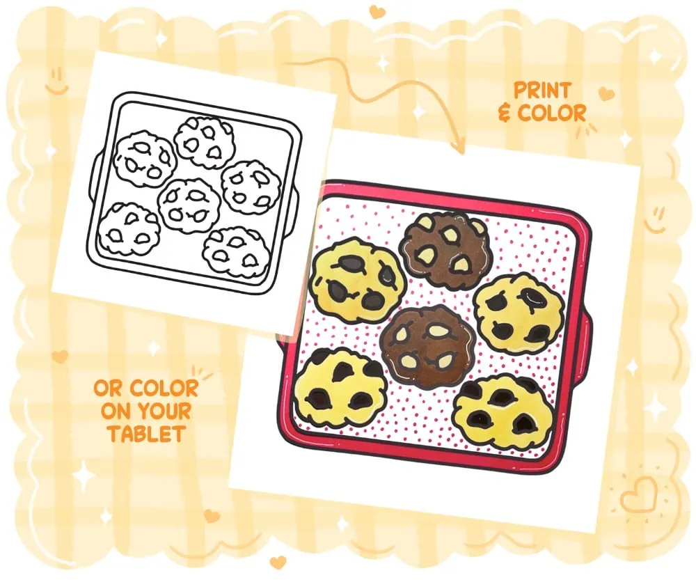 Cozy Kitchen: Sweet, Bold & Easy Coloring Book, coloring page preview 5