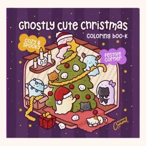 spooky christmas coloring book