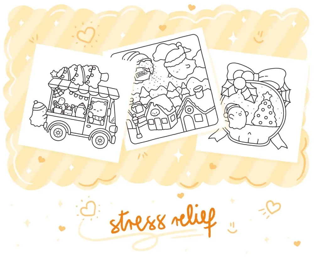 Spooky Christmas Coloring Book, coloring page preview 4