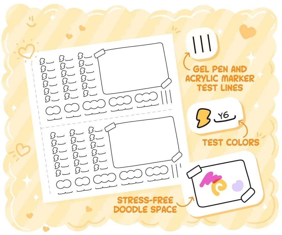 My Go to Cut-Out and Test Swatch Book, coloring page preview 3