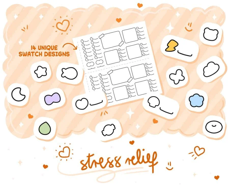 My Go to Cut-Out and Test Swatch Book, coloring page preview 4
