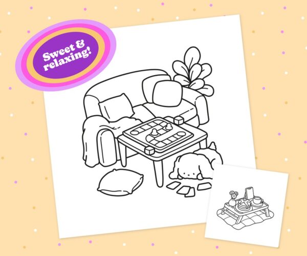 My Quiet Time: Sweet & Relaxing Coloring Book for Cozy Girls - Image 3