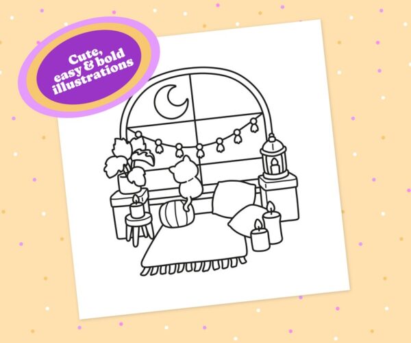My Quiet Time: Sweet & Relaxing Coloring Book for Cozy Girls - Image 6