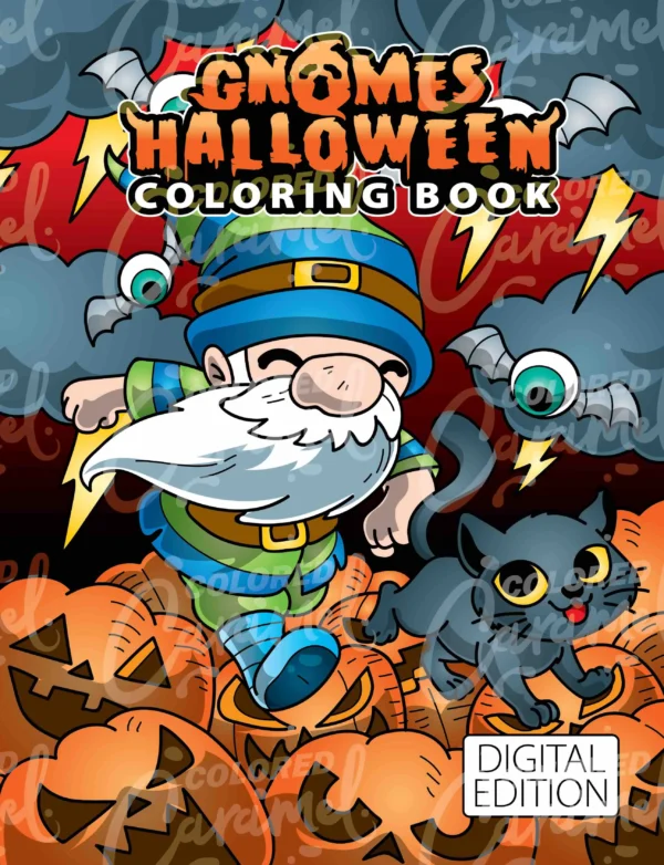 Halloween Gnomes Coloring Book