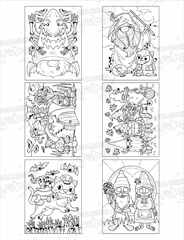 Halloween Gnomes Coloring Book - Image 3