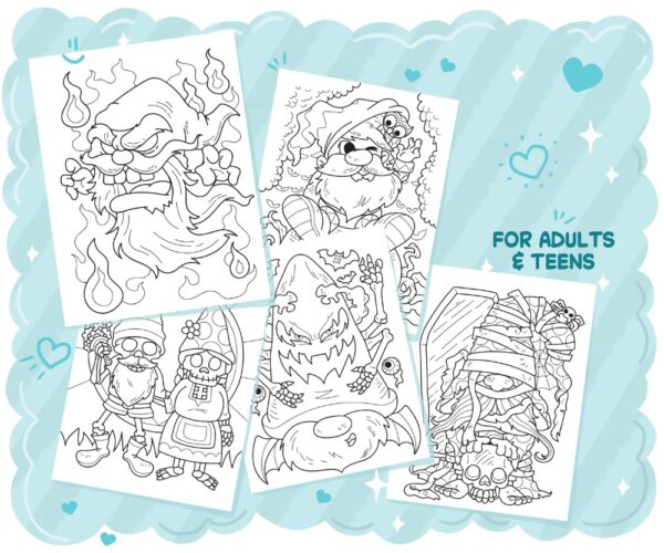 Halloween Gnomes Coloring Book - Image 4