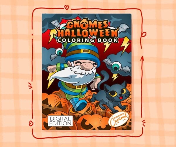 Halloween Gnomes Coloring Book