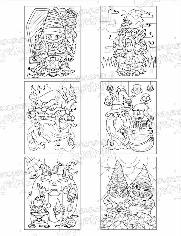 Halloween Gnomes Coloring Book - Image 4