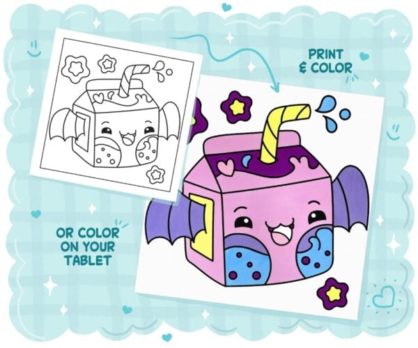 Creepy Cute: Bold & Easy Kawaii Pastel Goth Coloring Book - Image 6