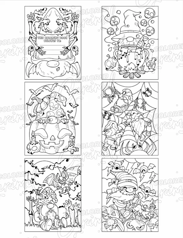 Halloween Gnomes Coloring Book - Image 5