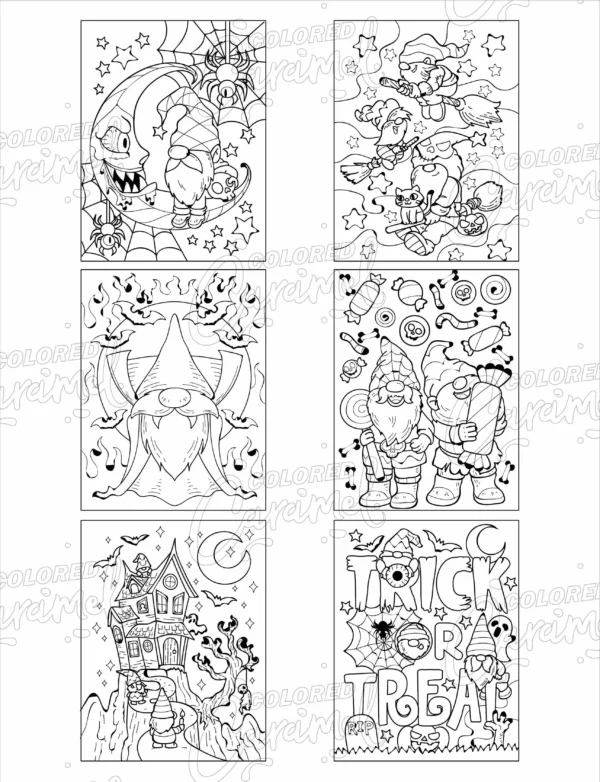 Halloween Gnomes Coloring Book - Image 2