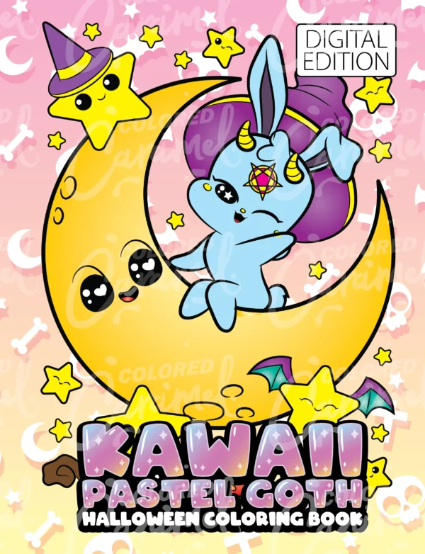Kawaii Pastel Goth Coloring Book