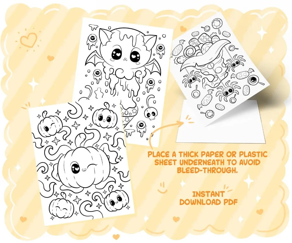 Kawaii Pastel Goth Coloring Book, coloring page preview 1