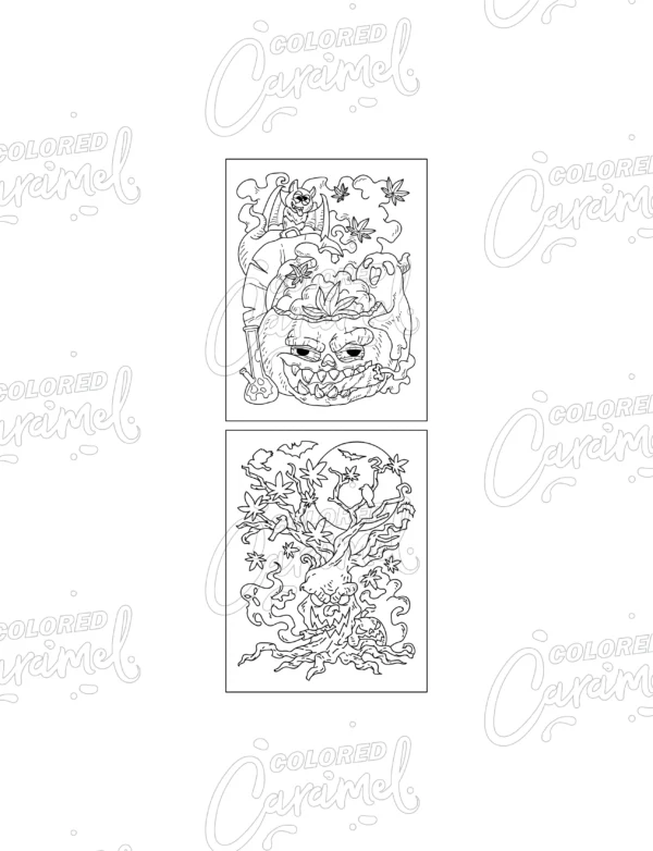 Stoner Halloween Coloring Book: Haunted Pumpkins & Chill Ghosts - Image 7