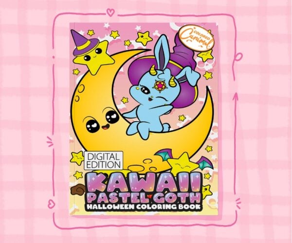 Kawaii Pastel Goth Coloring Book