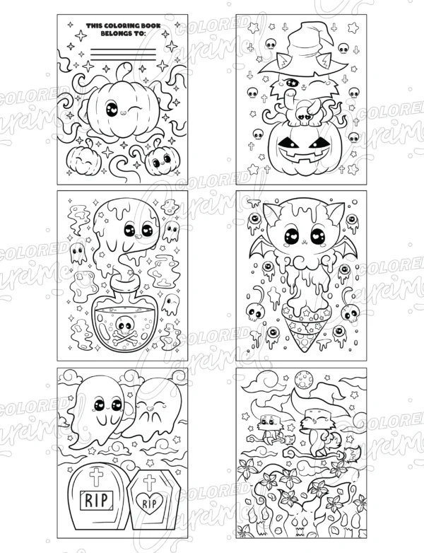 Kawaii Pastel Goth Coloring Book - Image 6