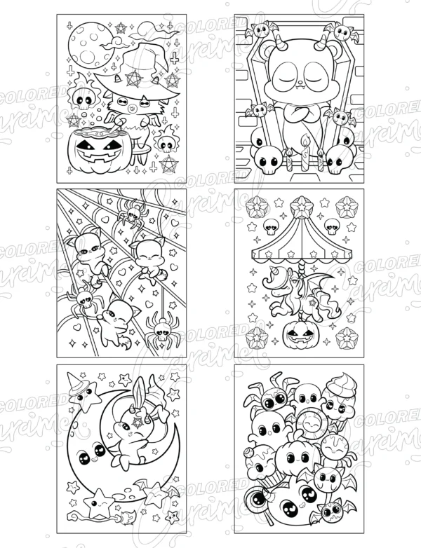 Kawaii Pastel Goth Coloring Book - Image 4