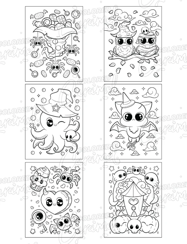Kawaii Pastel Goth Coloring Book - Image 3