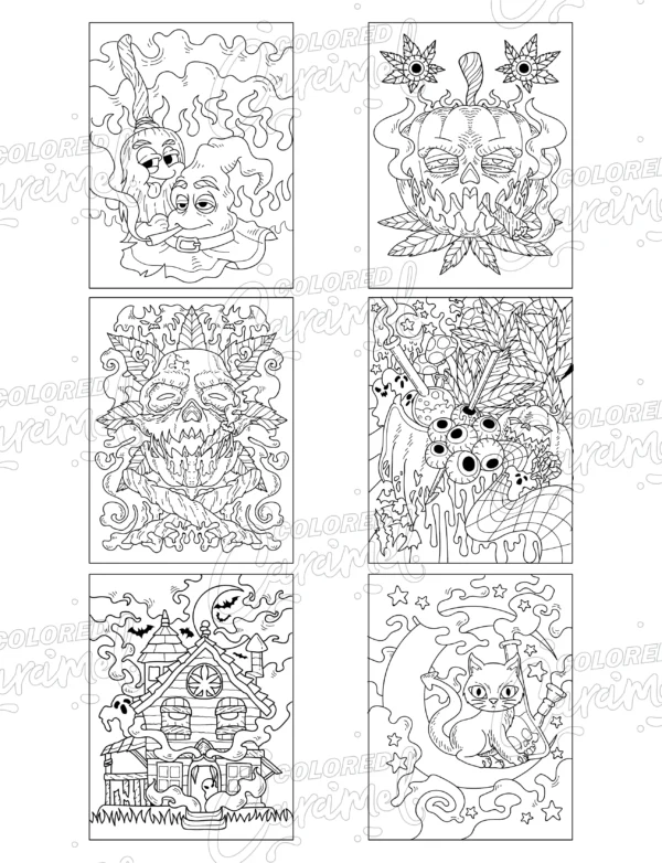 Stoner Halloween Coloring Book: Haunted Pumpkins & Chill Ghosts - Image 4