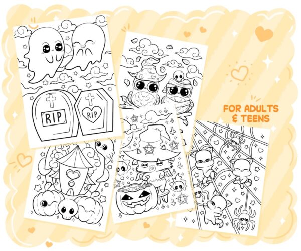 Kawaii Pastel Goth Coloring Book - Image 4