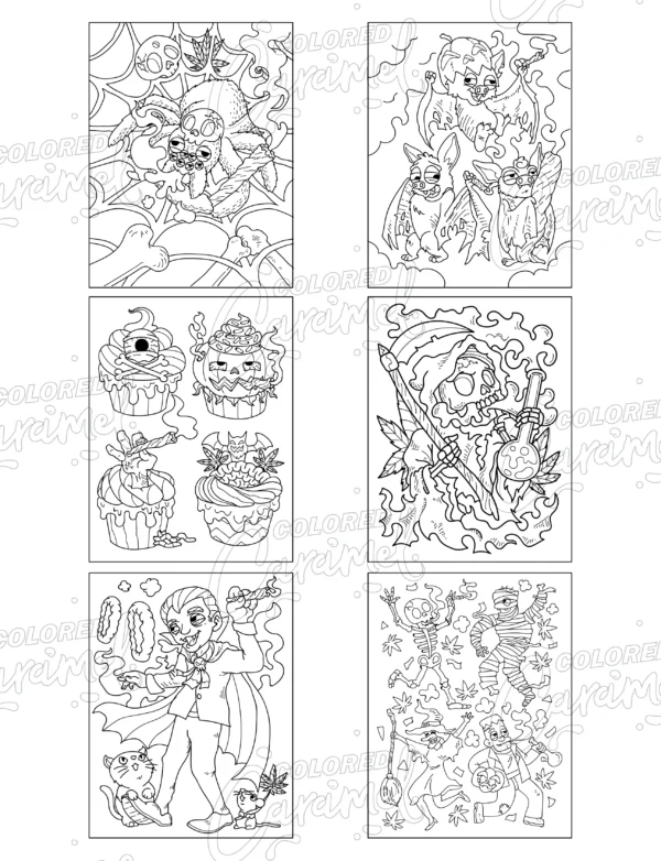 Stoner Halloween Coloring Book: Haunted Pumpkins & Chill Ghosts - Image 5