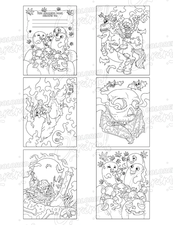 Stoner Halloween Coloring Book: Haunted Pumpkins & Chill Ghosts - Image 6