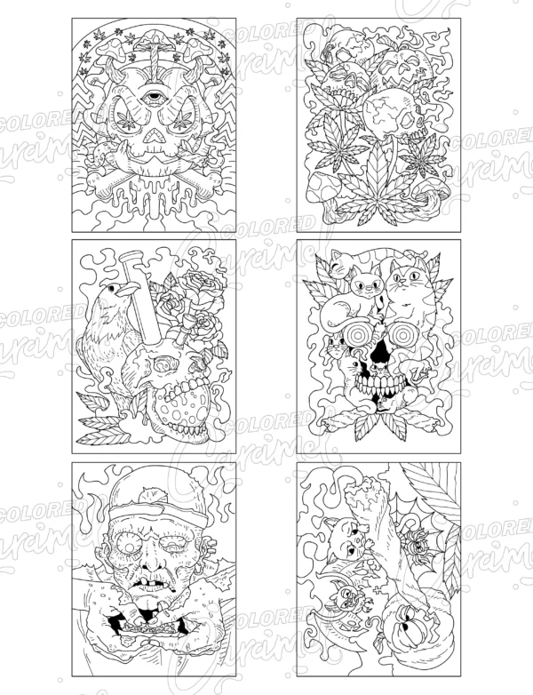 Stoner Halloween Coloring Book: Haunted Pumpkins & Chill Ghosts - Image 3