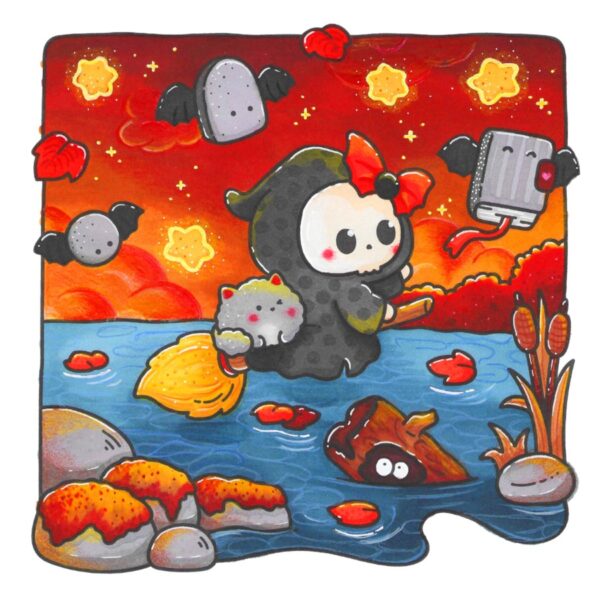 Cute Spookies Cozy Halloween Coloring Book - Image 8