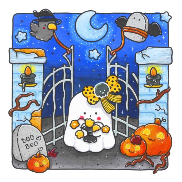 Cute Spookies Cozy Halloween Coloring Book - Image 7