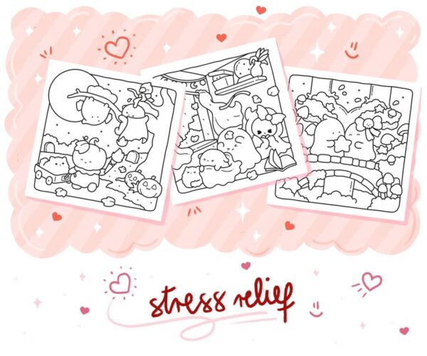 Cute Spookies Cozy Halloween Coloring Book - Image 5