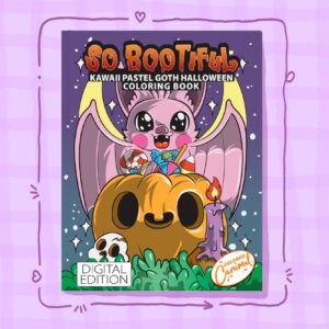So Bootiful: Kawaii Pastel Goth Halloween Coloring Book