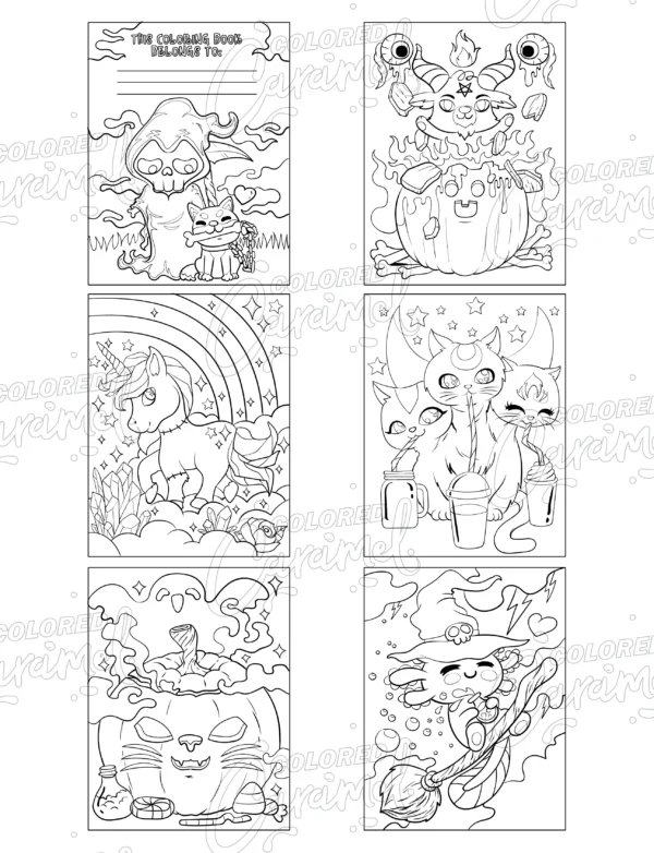 So Bootiful: Kawaii Pastel Goth Halloween Coloring Book - Image 5