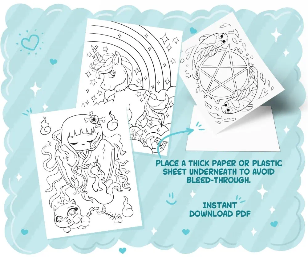 So Bootiful: Kawaii Pastel Goth Halloween Coloring Book, coloring page preview 1