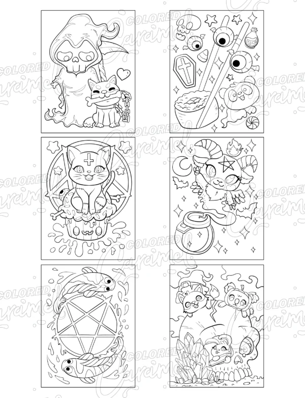 So Bootiful: Kawaii Pastel Goth Halloween Coloring Book - Image 7