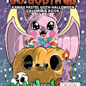 So Bootiful: Kawaii Pastel Goth Halloween Coloring Book