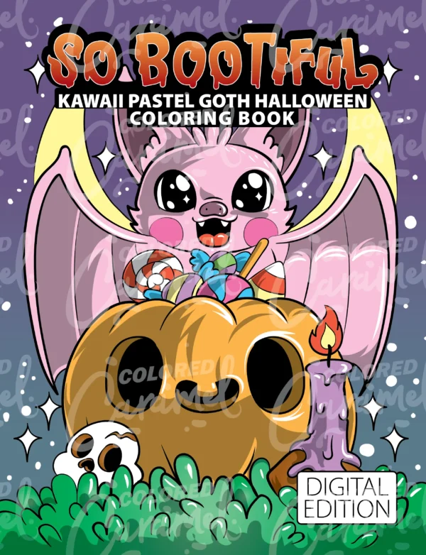 So Bootiful: Kawaii Pastel Goth Halloween Coloring Book