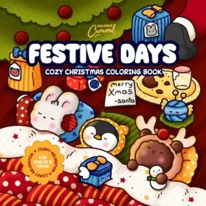 Festive Days: Gemütliches Weihnachts-Malbuch für Erwachsene und Teens - Digital