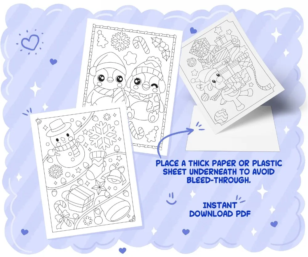 Charming Christmas: A Coloring Book for All Ages, coloring page preview 1