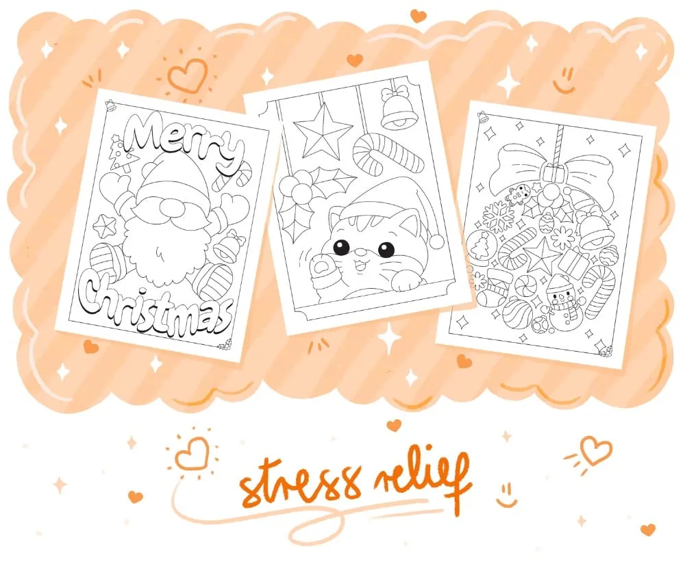Charming Christmas: A Coloring Book for All Ages, coloring page preview 4