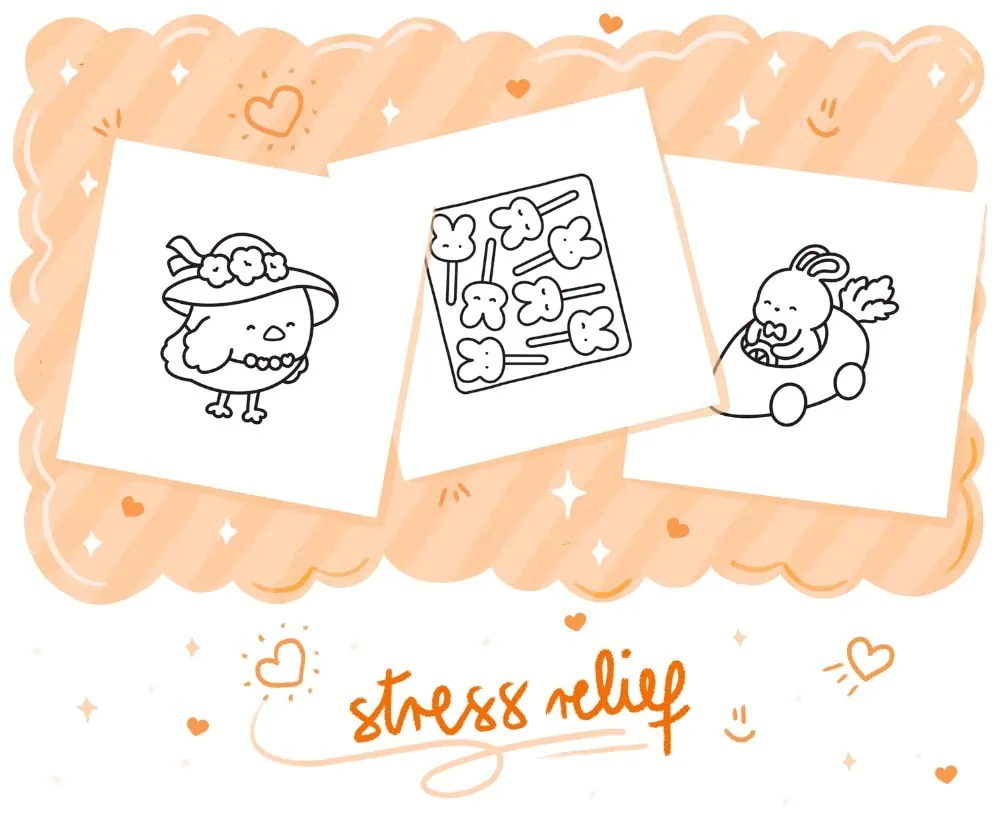Hoppy Days: Cute Bold & Easy Easter Coloring Book, coloring page preview 4