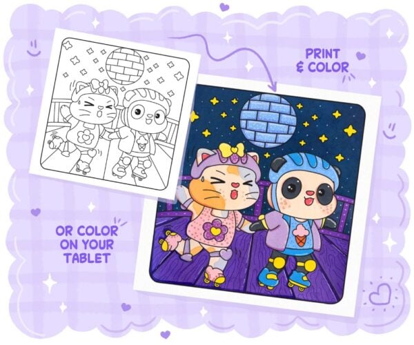 Cute World: Coloring Book for Stress-Free Moments - Image 6