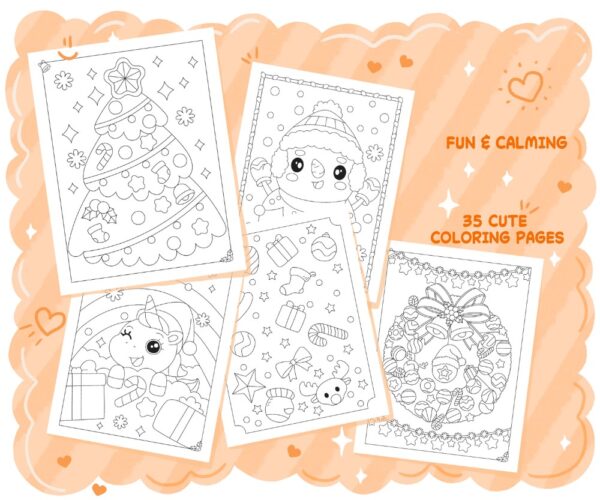 Charming Christmas: A Coloring Book for All Ages - Image 3