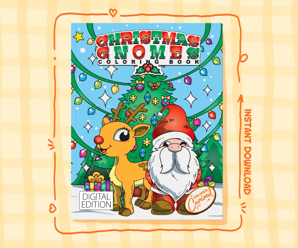 Christmas Gnomes Coloring Book